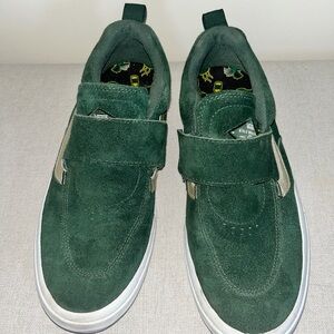 Vans Forest Green Suede Sneakers